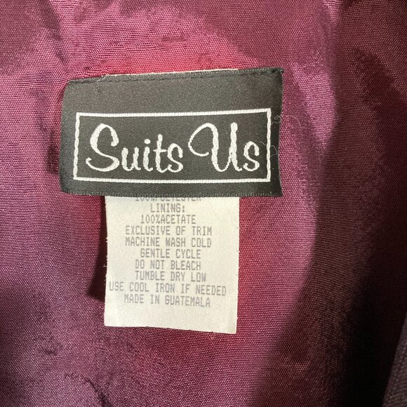 Suits Us Woman’s Two-Piece Purple Dress and Long Jacket, NWT - Picture 6 of 7